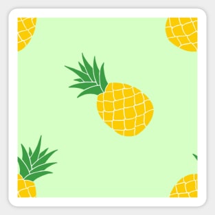 Green Pastel Pineapple Sticker